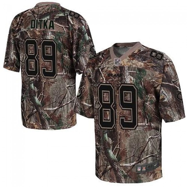 Nike Bears #89 Mike Ditka Camo Men's Stitched NFL Realtree Elite Jersey