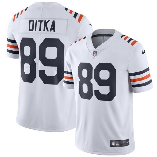 Nike Bears #89 Mike Ditka White Men's 2019 Alternate Classic Retired Stitched NFL Vapor Untouchable Limited Jersey