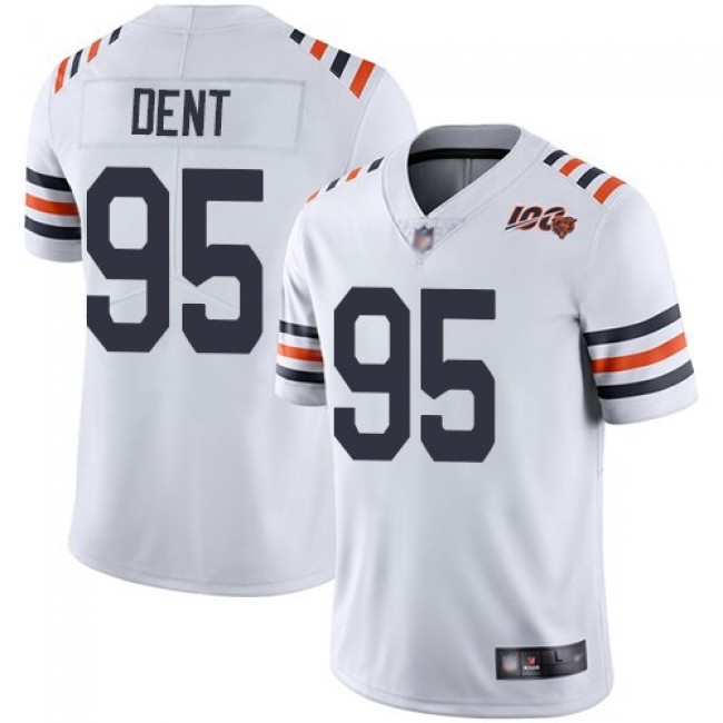 Nike Bears #95 Richard Dent White Alternate Men's Stitched NFL Vapor Untouchable Limited 100th Season Jersey