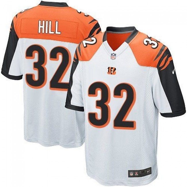 Cincinnati Bengals #32 Jeremy Hill White Youth Stitched NFL Elite Jersey