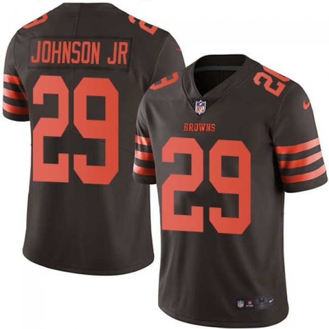 Cleveland Browns #29 Duke Johnson Jr Brown Youth Stitched NFL Limited Rush Jersey