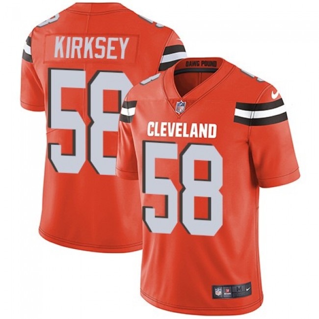 Cleveland Browns #58 Christian Kirksey Orange Alternate Youth Stitched NFL Vapor Untouchable Limited Jersey