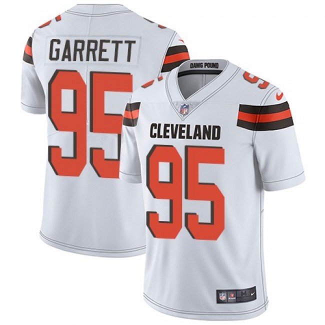 Cleveland Browns #95 Myles Garrett White Youth Stitched NFL Vapor Untouchable Limited Jersey