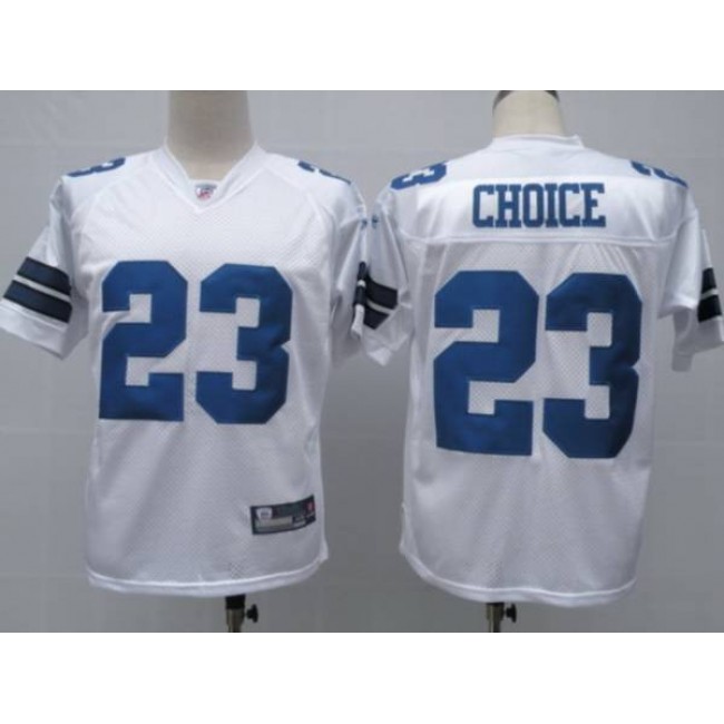 Cowboys #23 Tashard Choice White Stitched NFL Jersey