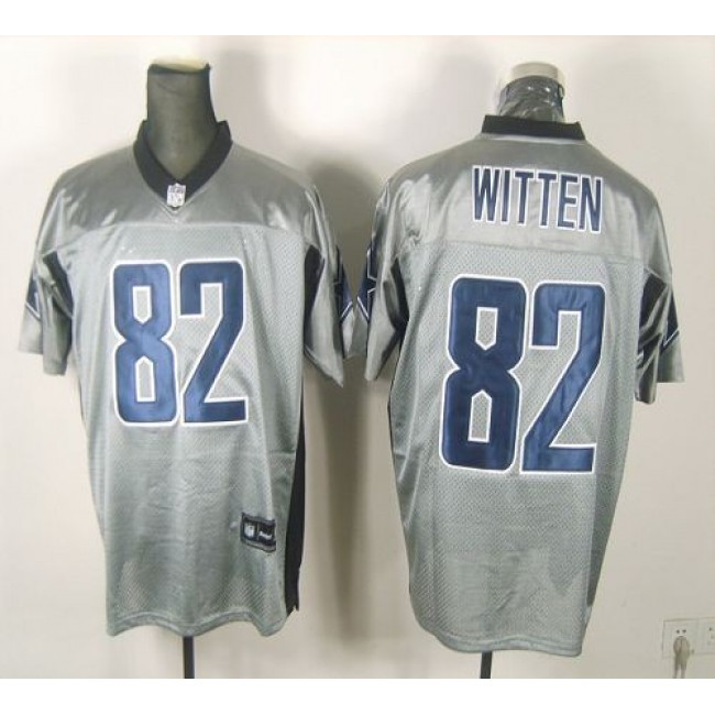 Cowboys #82 Jason Witten Grey Shadow Stitched NFL Jersey