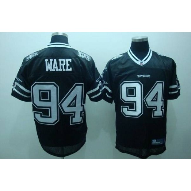 Cowboys #94 DeMarcus Ware Black Shadow Stitched NFL Jersey