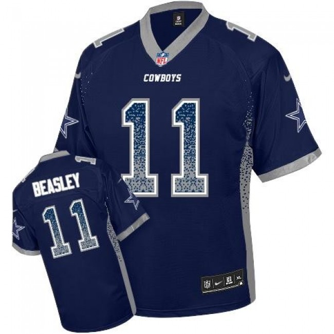 Dallas Cowboys #11 Cole Beasley Navy Blue Team Color Youth Stitched NFL Elite Drift Fashion Jersey