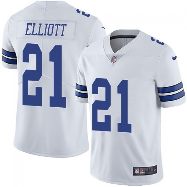 Dallas Cowboys #21 Ezekiel Elliott White Youth Stitched NFL Vapor Untouchable Limited Jersey