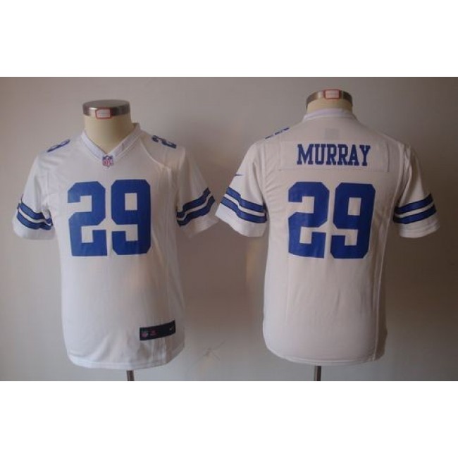 Dallas Cowboys #29 DeMarco Murray White Youth NFL Game Jersey