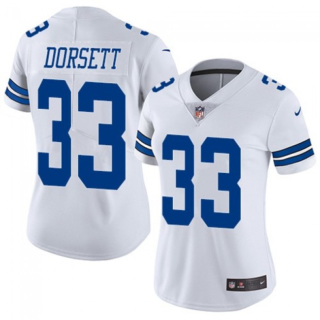 Women's Cowboys #33 Tony Dorsett White Stitched NFL Vapor Untouchable Limited Jersey