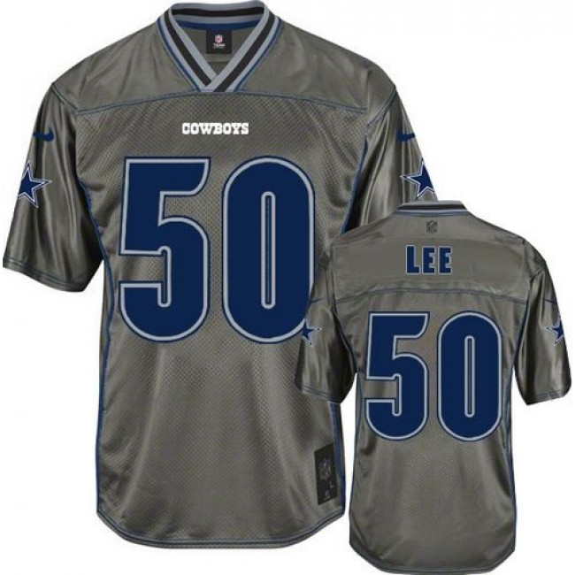 Nike Cowboys #50 Sean Lee Grey Men's Stitched NFL Elite Vapor Jersey