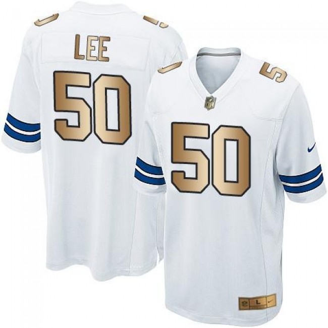 Dallas Cowboys #50 Sean Lee White Youth Stitched NFL Elite Gold Jersey