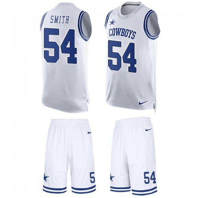 Nike Cowboys #54 Jaylon Smith White Men's Stitched NFL Limited Tank Top Suit Jersey