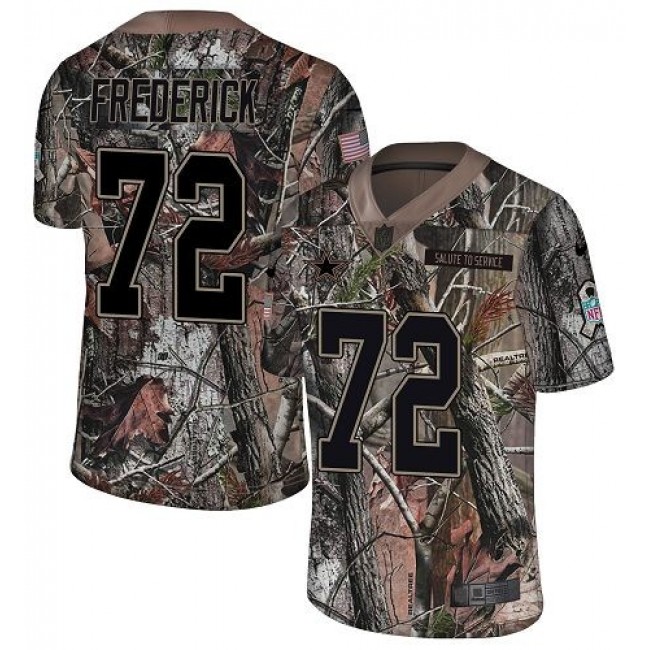Nike Cowboys #72 Travis Frederick Camo Men's Stitched NFL Limited Rush Realtree Jersey