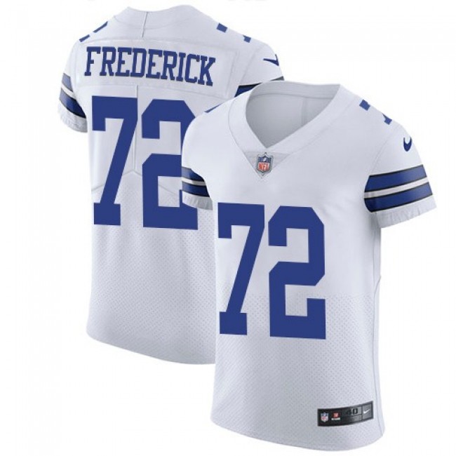 Nike Cowboys #72 Travis Frederick White Men's Stitched NFL Vapor Untouchable Elite Jersey