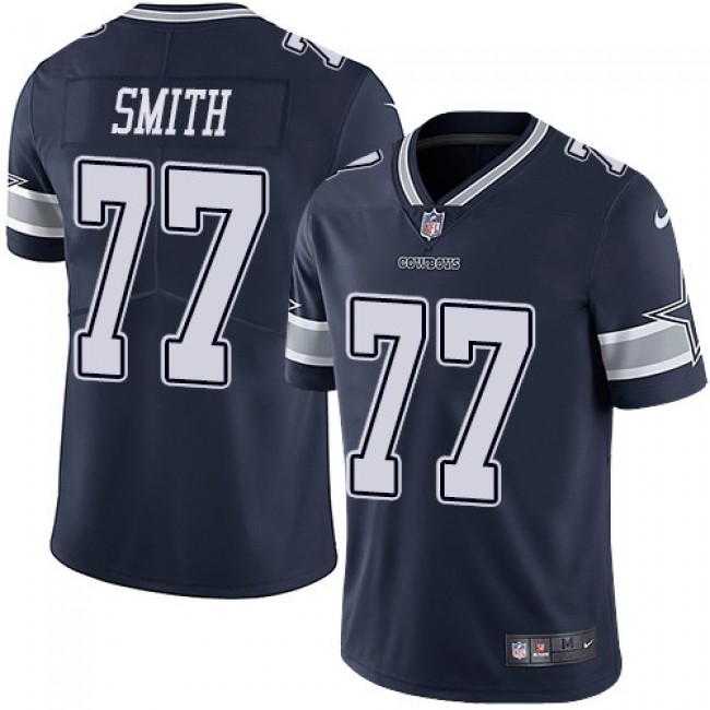 Dallas Cowboys #77 Tyron Smith Navy Blue Team Color Youth Stitched NFL Vapor Untouchable Limited Jersey
