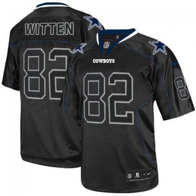 Dallas Cowboys #82 Jason Witten Lights Out Black Youth Stitched NFL Elite Jersey