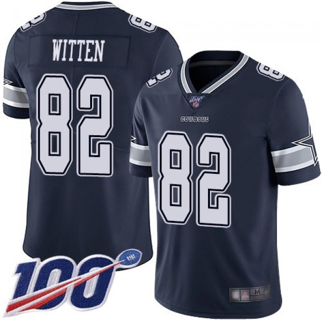 Nike Cowboys #82 Jason Witten Navy Blue Team Color Men's Stitched NFL 100th Season Vapor Limited Jersey