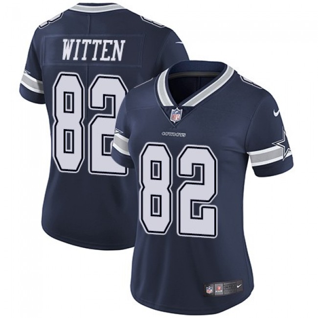 Women's Cowboys #82 Jason Witten Navy Blue Team Color Stitched NFL Vapor Untouchable Limited Jersey