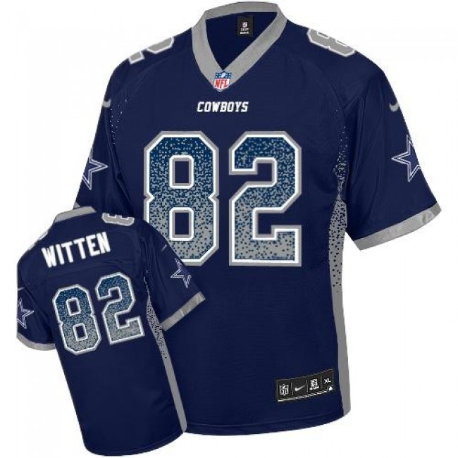 Dallas Cowboys #82 Jason Witten Navy Blue Team Color Youth Stitched NFL Elite Drift Fashion Jersey