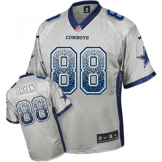 Dallas Cowboys #88 Dez Bryant Grey Youth Stitched NFL Elite Drift Fashion Jersey