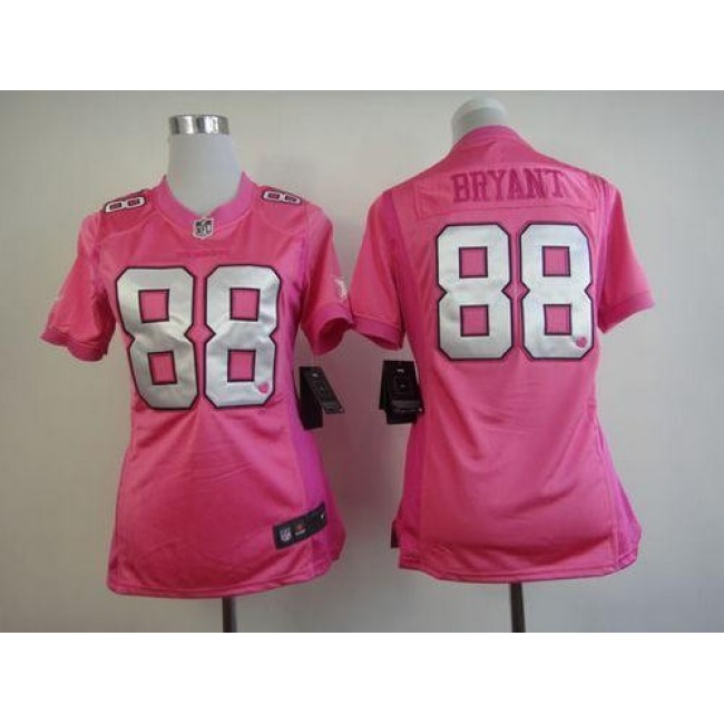 Women's Cowboys #88 Dez Bryant Pink Be Luv'd Stitched NFL New Elite Jersey