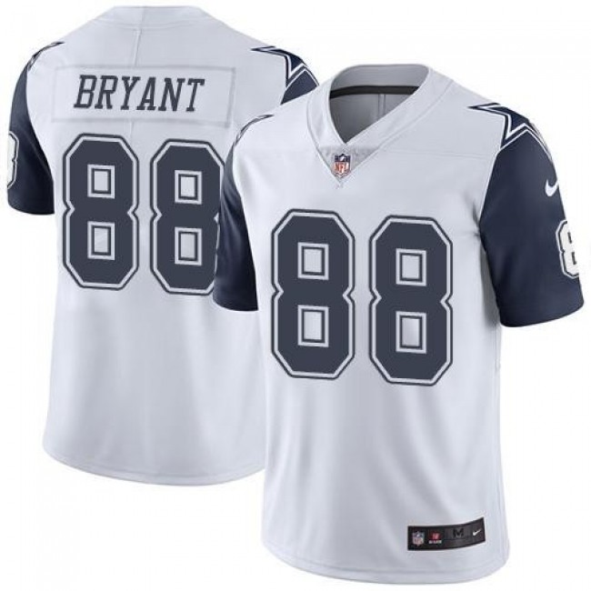 Dallas Cowboys #88 Dez Bryant White Youth Stitched NFL Limited Rush Jersey