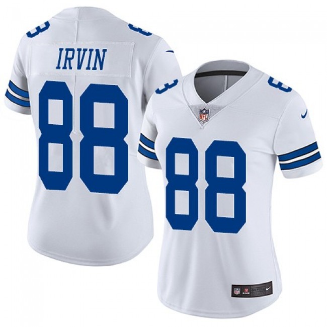 Women's Cowboys #88 Michael Irvin White Stitched NFL Vapor Untouchable Limited Jersey