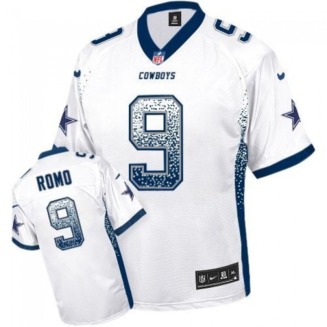 Dallas Cowboys #9 Tony Romo White Youth Stitched NFL Elite Drift Fashion Jersey