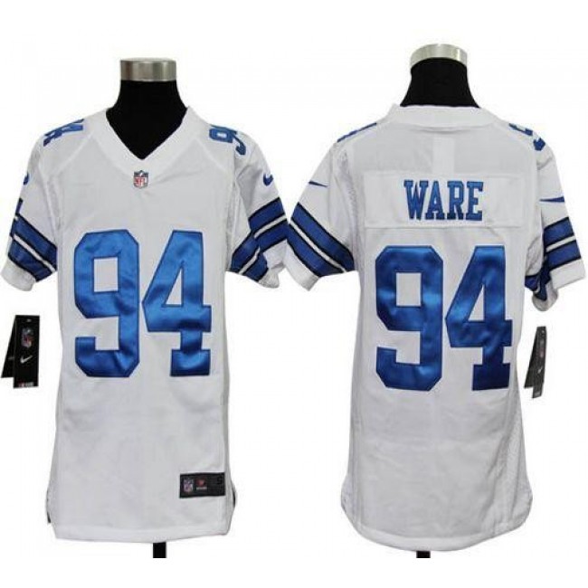 Dallas Cowboys #94 DeMarcus Ware White Youth Stitched NFL Elite Jersey