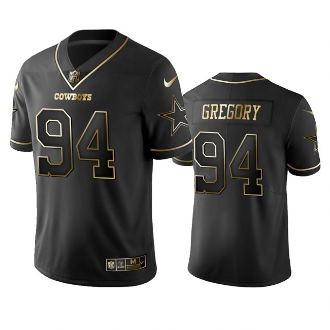 Nike Cowboys #94 Randy Gregory Black Golden Limited Edition Stitched NFL Jersey