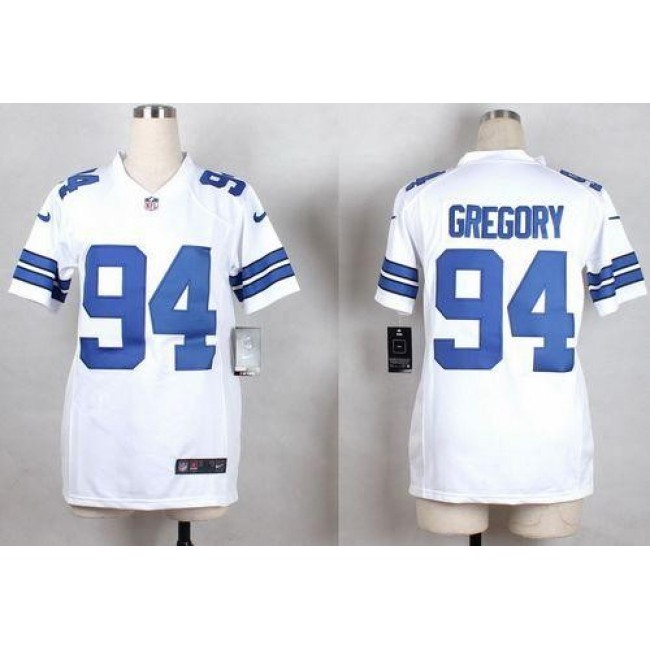 Dallas Cowboys #94 Randy Gregory White Youth Stitched NFL Elite Jersey