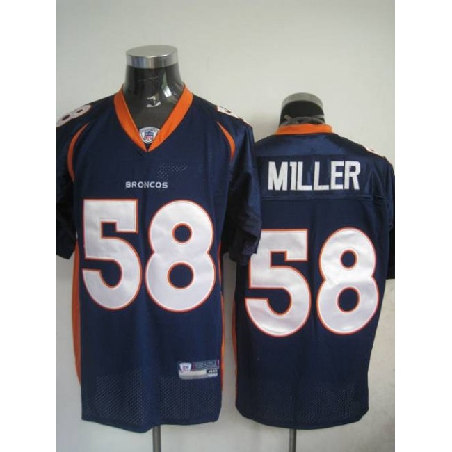 Broncos #58 Von Miller Blue Stitched NFL Jersey