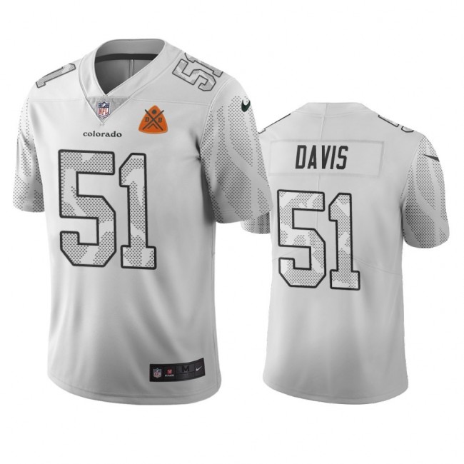 Denver Broncos #51 Todd Davis White Vapor Limited City Edition NFL Jersey