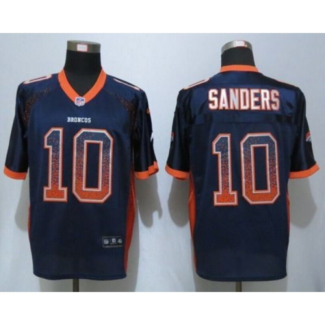 Nike Broncos #10 Emmanuel Sanders Navy Blue Alternate Men's Stitched NFL Elite Drift Fashion Jersey