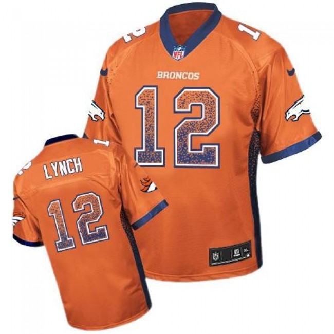 Denver Broncos #12 Paxton Lynch Orange Team Color Youth Stitched NFL Elite Drift Fashion Jersey