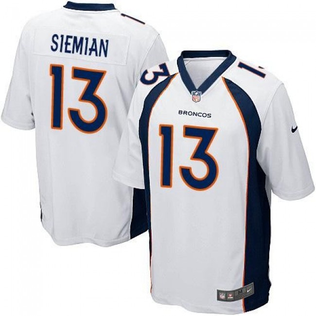 Denver Broncos #13 Trevor Siemian White Youth Stitched NFL New Elite Jersey