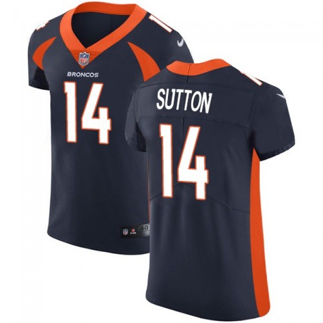 Nike Broncos #14 Courtland Sutton Navy Blue Alternate Men's Stitched NFL Vapor Untouchable Elite Jersey