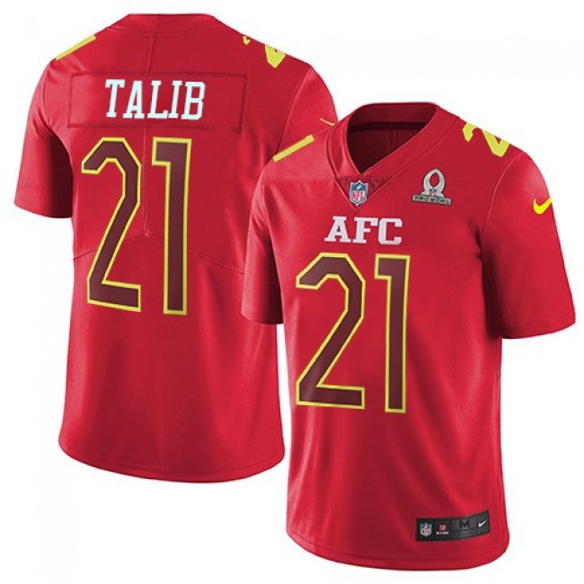 Denver Broncos #21 Aqib Talib Red Youth Stitched NFL Limited AFC 2017 Pro Bowl Jersey