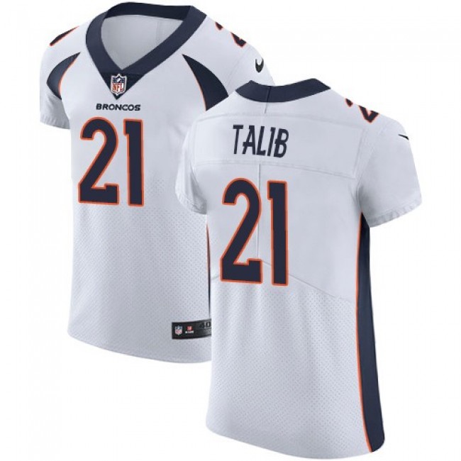 Nike Broncos #21 Aqib Talib White Men's Stitched NFL Vapor Untouchable Elite Jersey
