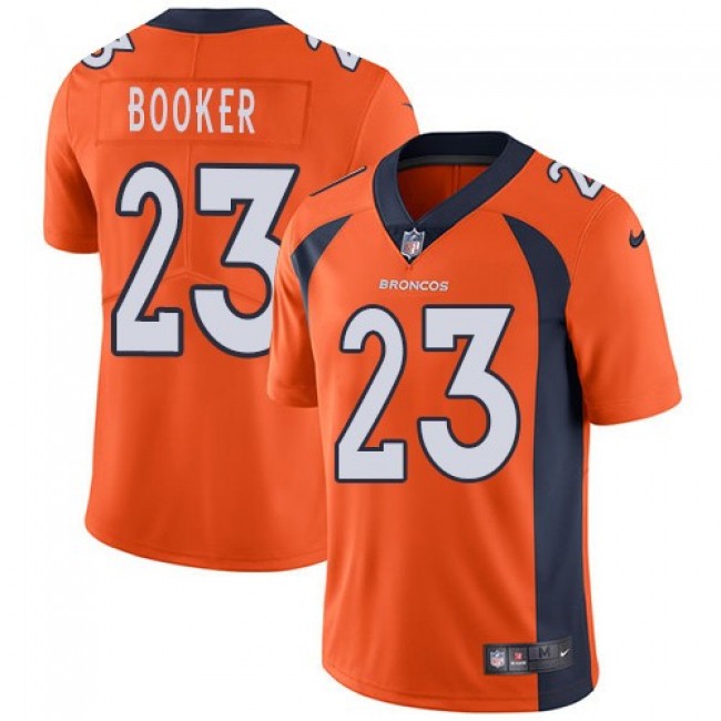 Denver Broncos #23 Devontae Booker Orange Team Color Youth Stitched NFL Vapor Untouchable Limited Jersey