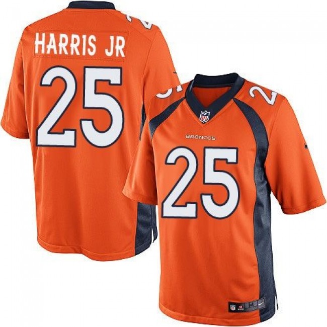 Denver Broncos #25 Chris Harris Jr Orange Team Color Youth Stitched NFL New Elite Jersey