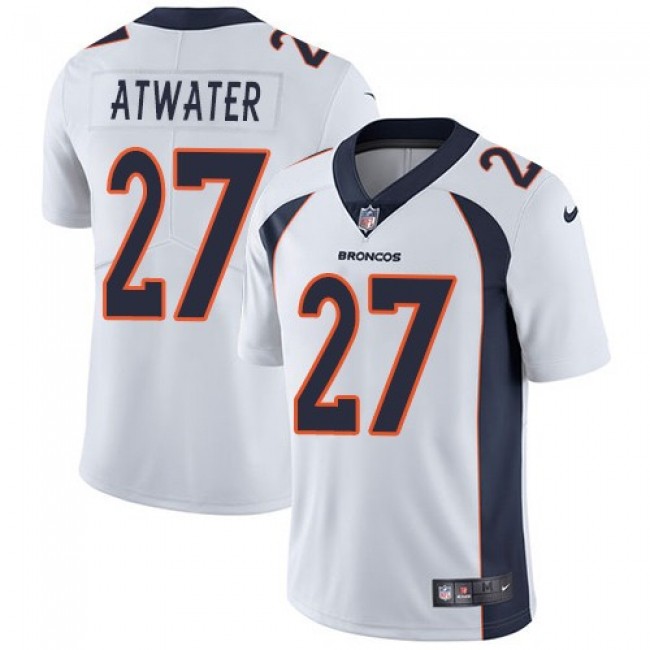 Denver Broncos #27 Steve Atwater White Youth Stitched NFL Vapor Untouchable Limited Jersey