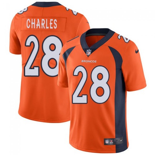 Denver Broncos #28 Jamaal Charles Orange Team Color Youth Stitched NFL Vapor Untouchable Limited Jersey