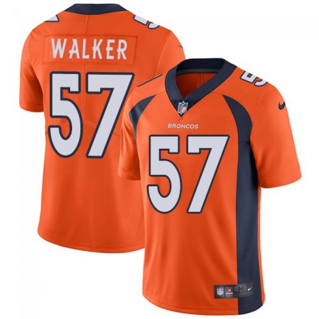 Nike Broncos #57 Demarcus Walker Orange Team Color Men's Stitched NFL Vapor Untouchable Limited Jersey