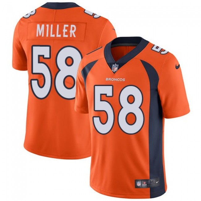 Denver Broncos #58 Von Miller Orange Team Color Youth Stitched NFL Vapor Untouchable Limited Jersey