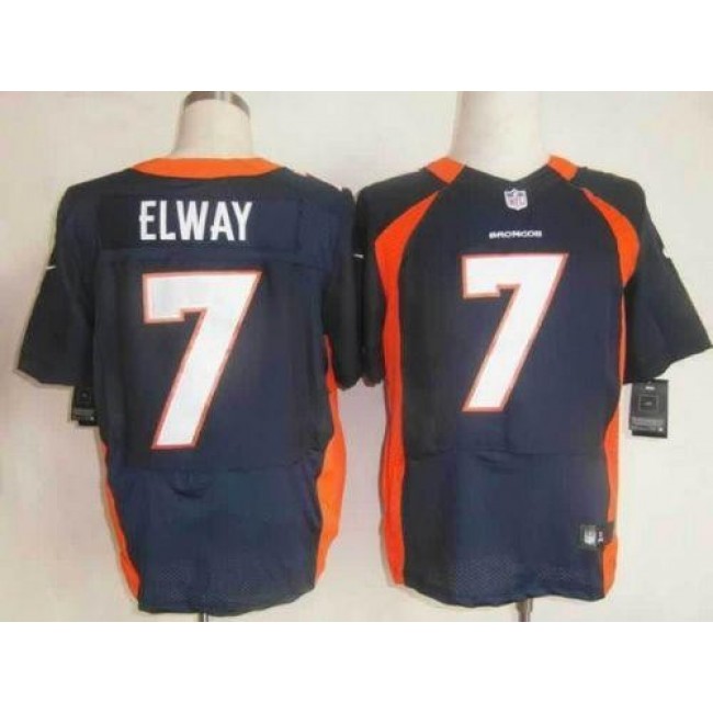Nike Broncos #7 John Elway Navy Blue Alternate Men's Stitched NFL Elite Jersey
