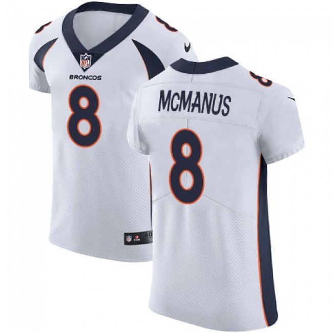 Nike Broncos #8 Brandon McManus White Men's Stitched NFL Vapor Untouchable Elite Jersey