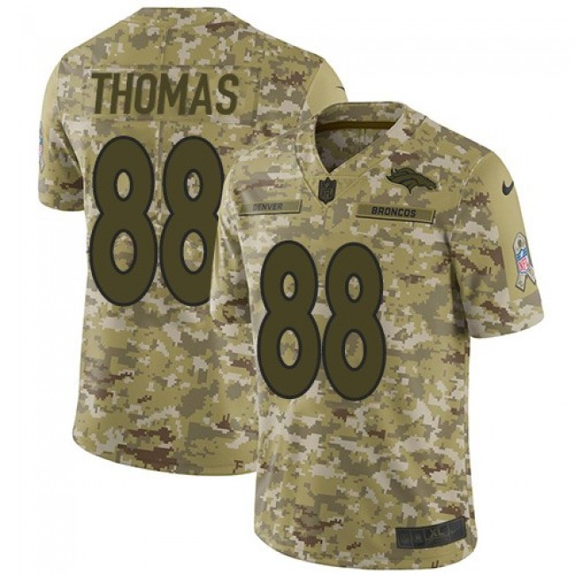Nike Broncos #88 Demaryius Thomas Camo Men's Stitched NFL Limited 2018 Salute To Service Jersey