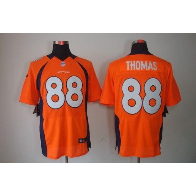 Nike Broncos #88 Demaryius Thomas Orange Team Color Men's Stitched NFL Elite Jersey